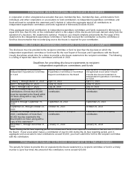 Disclosure Statement for Corporations and Other Unregistered Associations Contributing to Independent Expenditure Committees and Funds - Minnesota, Page 2