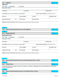 Form A-129 Application Regarding Unlawful Reprisal - Ontario, Canada, Page 2