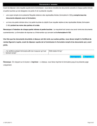 Forme A-129 Requete Relative a DES Represailles Illicites - Ontario, Canada (French), Page 6