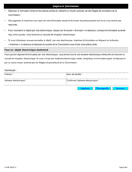 Forme A-129 Requete Relative a DES Represailles Illicites - Ontario, Canada (French), Page 8