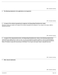 Form A-40 Response/Intervention - Application Regarding Unlawful Strike or Lock-Out - Ontario, Canada, Page 3