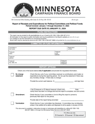 Report of Receipts and Expenditures for Political Party Units - Minnesota