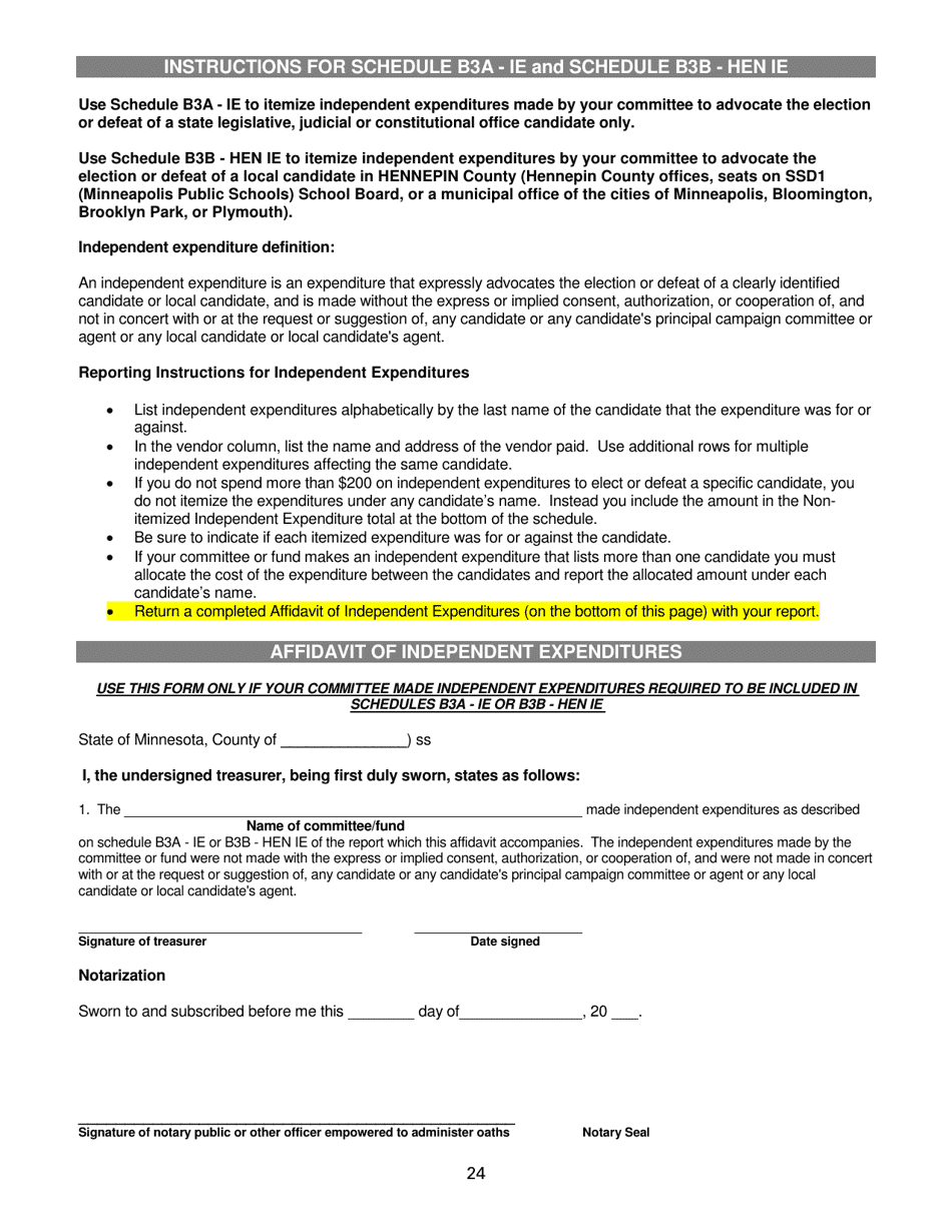 Report of Receipts and Expenditures for Political Party Units - Minnesota, Page 24