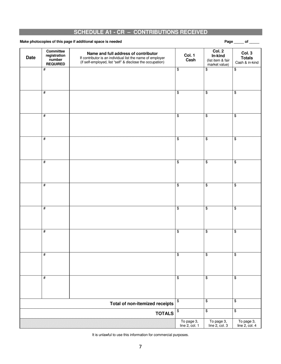 Report of Receipts and Expenditures for Political Party Units - Minnesota, Page 7