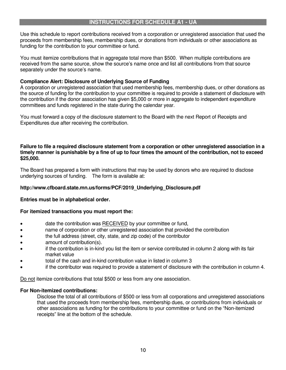 Report of Receipts and Expenditures for Independent Expenditure Committees and Funds - Minnesota, Page 10