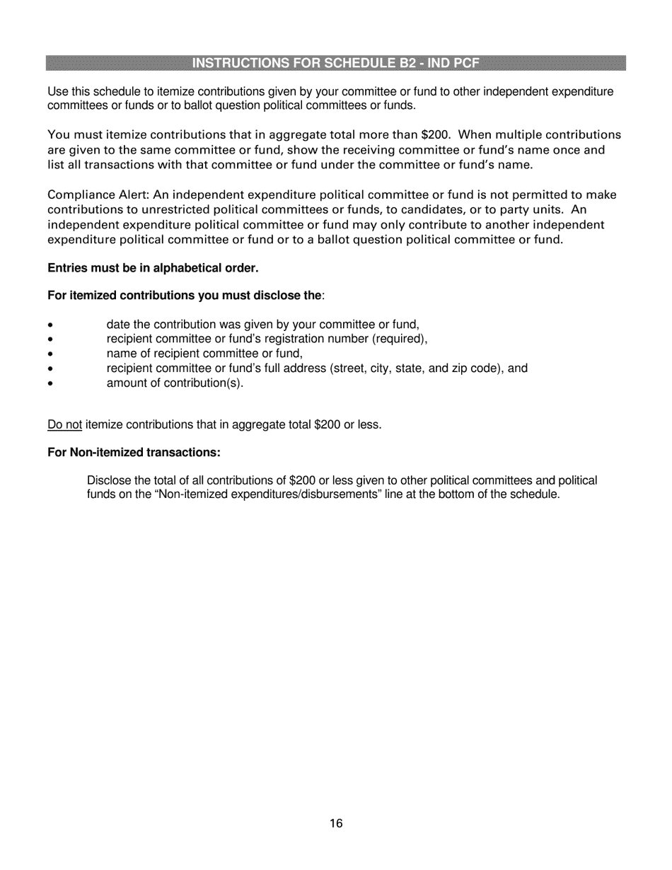 Report of Receipts and Expenditures for Independent Expenditure Committees and Funds - Minnesota, Page 16