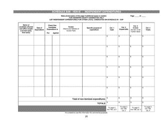 Report of Receipts and Expenditures for Independent Expenditure Committees and Funds - Minnesota, Page 20