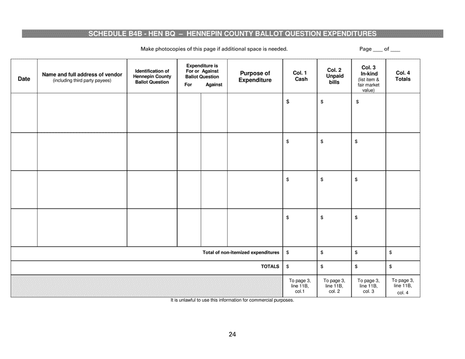 Report of Receipts and Expenditures for Independent Expenditure Committees and Funds - Minnesota, Page 24