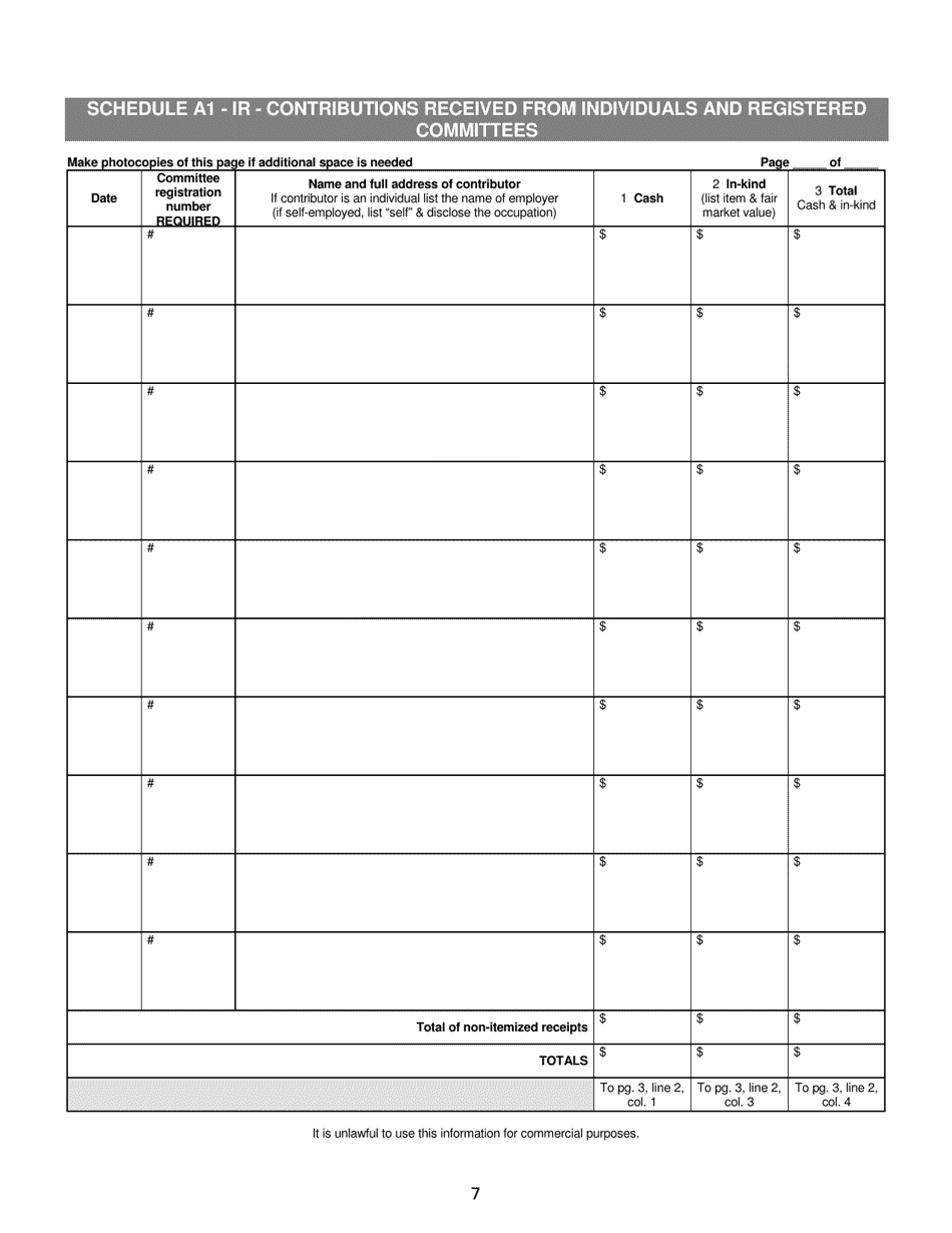 Report of Receipts and Expenditures for Independent Expenditure Committees and Funds - Minnesota, Page 7