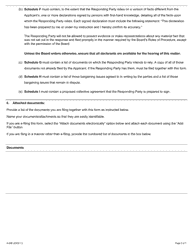 Form A-20 Response - Application Under Section 43 of the Act (Direction That a First Collective Agreement Be Settled by Arbitration) - Ontario, Canada, Page 3