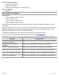 Form 2027E Supporting Ontario&#039;s Safe Employers (Sose) Chief Prevention Officer (Cpo) Employer Recognition Application - Ontario, Canada, Page 5