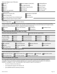 Form 2938-87E Ontario Employment Assistance Services Participant Information - Ontario, Canada, Page 2