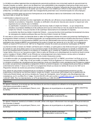 Forme 2938-87F Services D&#039;aide a L&#039;emploi De L&#039;ontario Renseignements Sur Le (La) Participant(E) - Ontario, Canada (French), Page 3