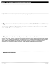 Forme A-113 Reponse/Intervention - Requete Presentee En Vertu De L&#039;article 105 Ou 141 De La Loi (Requete Visant a Determiner Si Le Reglement a Ete Enfreint Ou Non) - Ontario, Canada (French), Page 3