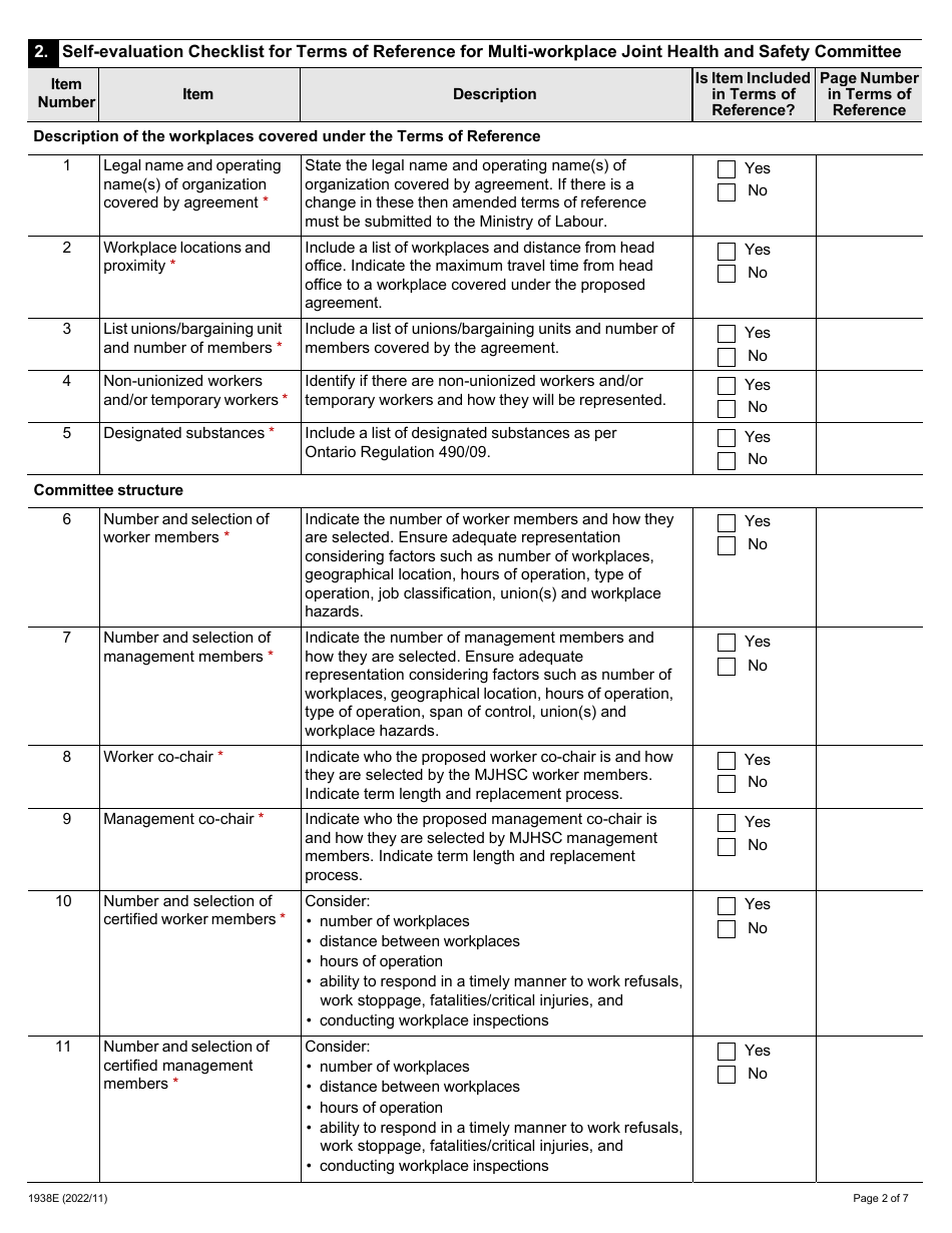 Form 1938E - Fill Out, Sign Online and Download Fillable PDF, Ontario ...