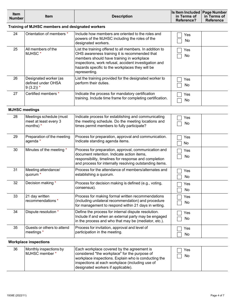 Form 1938E - Fill Out, Sign Online and Download Fillable PDF, Ontario ...