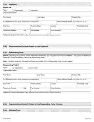Form A-65 Appeal of Inspector&#039;s Order - Ontario, Canada, Page 2