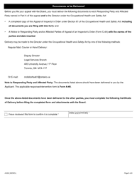 Form A-65 Appeal of Inspector&#039;s Order - Ontario, Canada, Page 6