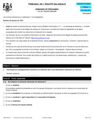 Forme 6 (1996) Demande De Reexamen - Ontario, Canada (French)