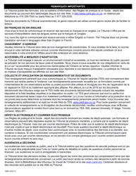 Forme 6 (1996) Demande De Reexamen - Ontario, Canada (French), Page 3