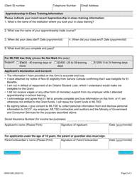 Form ON00126E Grant for Apprentice Learning Program (The Grant) - Central Region - Ontario, Canada, Page 2