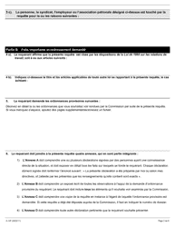 Forme A-14 Requete Relative a Une Ordonnance Provisoire - Ontario, Canada (French), Page 3