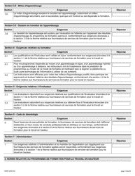 Forme 1950F Travail En Hauteur Demande Du Fournisseur De Services De Formation - Ontario, Canada (French), Page 14
