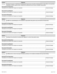 Forme 1950F Travail En Hauteur Demande Du Fournisseur De Services De Formation - Ontario, Canada (French), Page 21