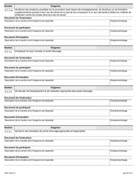 Forme 1950F Travail En Hauteur Demande Du Fournisseur De Services De Formation - Ontario, Canada (French), Page 28