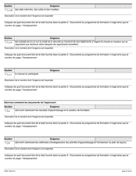 Forme 1950F Travail En Hauteur Demande Du Fournisseur De Services De Formation - Ontario, Canada (French), Page 33