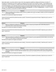 Forme 1950F Travail En Hauteur Demande Du Fournisseur De Services De Formation - Ontario, Canada (French), Page 36