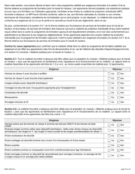 Forme 1950F Travail En Hauteur Demande Du Fournisseur De Services De Formation - Ontario, Canada (French), Page 40