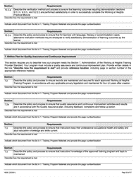 Form 1950E Working at Heights Training Provider Application - Ontario, Canada, Page 33