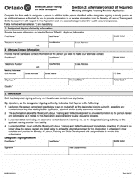 Form 1950E Working at Heights Training Provider Application - Ontario, Canada, Page 9