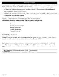 Forme A-125 Requete En Vertu De L&#039;article 25 Ou 26 De La Loi De 2014 Sur La Negociation Collective Dans Les Conseils Scolaires - Ontario, Canada (French), Page 7