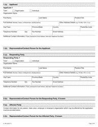 Form A-14 Application for Interim Order - Ontario, Canada, Page 2