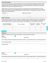 Forme ON00139F Demande D&#039;emploi - Inspectrice Ou Inspecteur De La Sante Et De La Securite Dans Les Soins De Sante - Ontario, Canada (French), Page 4