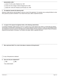 Form A-29 Application Regarding Union&#039;s Duty of Fair Representation - Ontario, Canada, Page 3