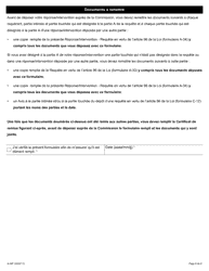 Forme A-34 Reponse/Intervention - Requete En Vertu De L&#039;article 96 De La Loi (Pratiques Deloyales De Travail) - Ontario, Canada (French), Page 6