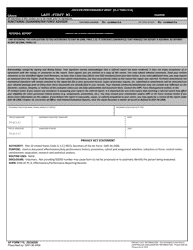 AF Form 715 Officer Performance Brief (O-1 Thru O-6), Page 2