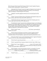 Form LACIV298 [model] Paga Settlement Agreement - County of Los Angeles, California, Page 2