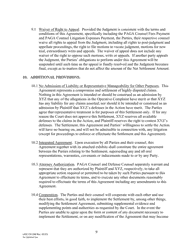 Form LACIV298 [model] Paga Settlement Agreement - County of Los Angeles, California, Page 9