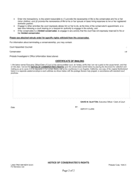 Form PRO088 Notice of Conservatee&#039;s Rights - County of Los Angeles, California, Page 2