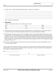Application to Serve as Temporary Judge - Santa Cruz County, California, Page 3