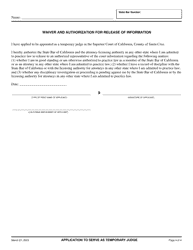 Application to Serve as Temporary Judge - Santa Cruz County, California, Page 4