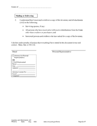 Form PRO912 Inventory - Minnesota, Page 2