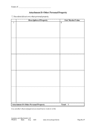 Form PRO912 Inventory - Minnesota, Page 6