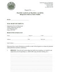 Traffic Safety &amp; Traffic Calming Request for Action Form - City of Ceres, California