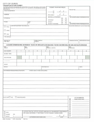 Document preview: Transportation Permit Form - City of Ceres, California