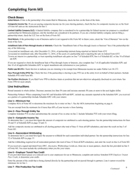 Instructions for Form M3 Partnership Return - Minnesota, Page 5